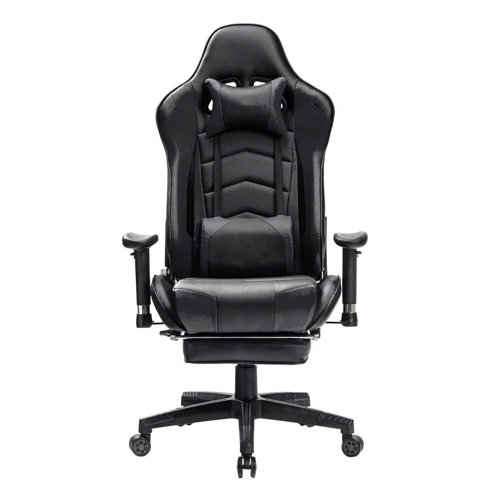 Footrest Gaming Chair Racing Ergonomic Chair Leather Reclining Game Chair