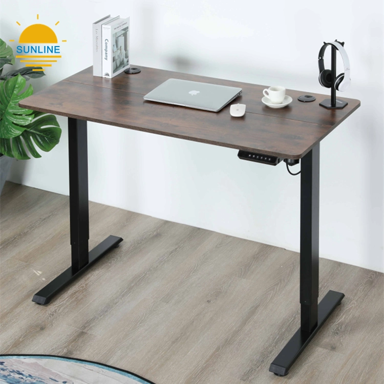 Factory Direct Sell Motor Rounded Lifting Office Desk Height Adjustable Gaming Table Smart Electric Standing Desk