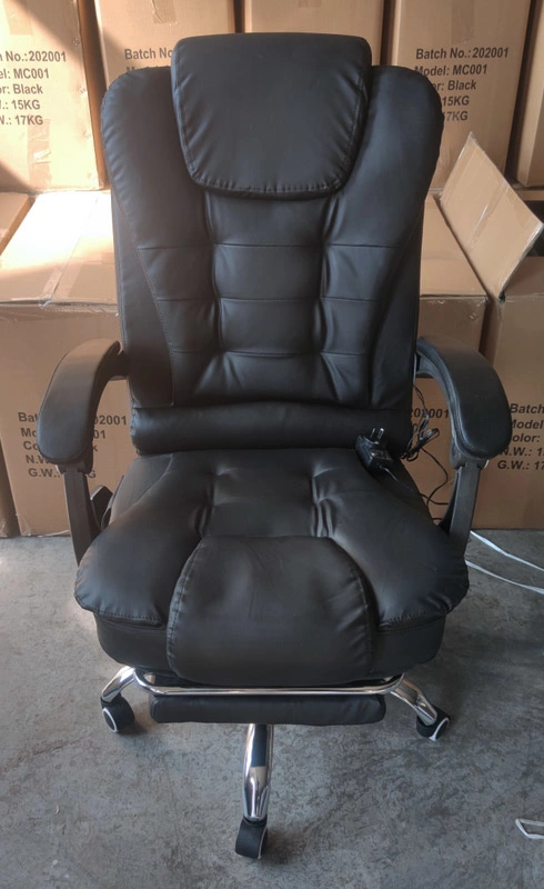 Luxury Cheap Price Commercial High Quality Reclining High Back Ergonomic Leather Executive Massage Office Chair for Adult Gaming
