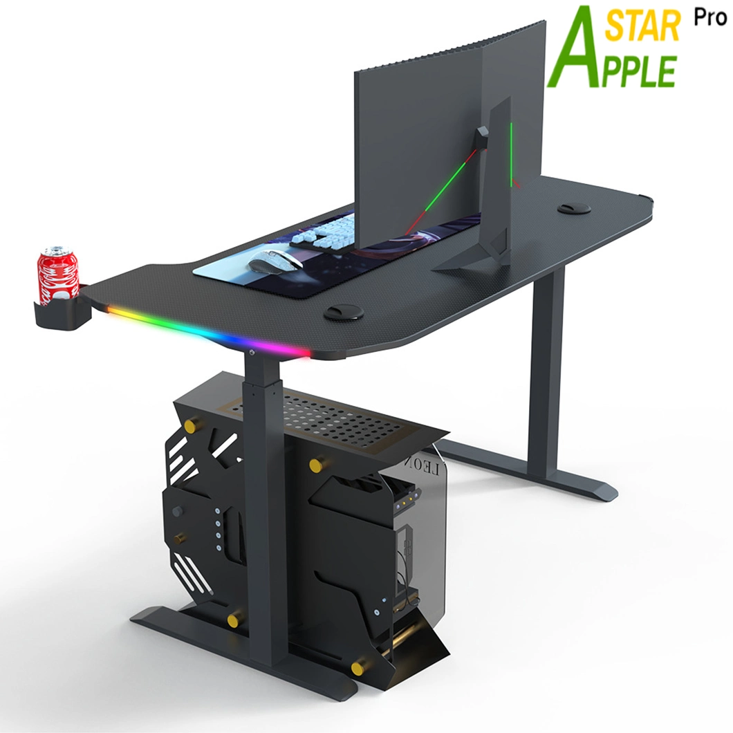 as-A2038re Wholesale Market Computer Parts Modern Wooden Office Furniture Adjustable Gaming Desk