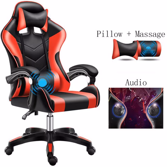 Racing Gamer Office Kids Simulator Floor Autofull with Foot Rest Top Cover Gaming-Chair Judor Reclining Recliner Gaming Chair