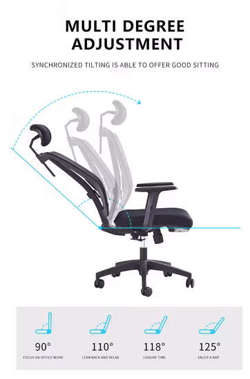 Hot-Selling Modern Office Chair Leisure Chair Mesh Back Liftable Rotating Office Chair